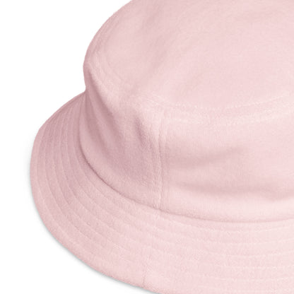 Space Daddy Pink Icon Terry Cloth Bucket Hat